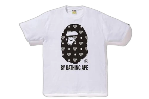 BAPE Monogram by Bathing Tee White/Black