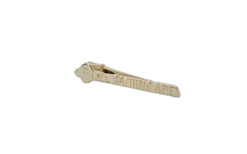 BAPE Mr. Bathing Ape Necktie Pin Clip Gold