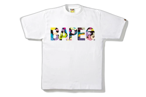 BAPE Multi Camo A Bathing Ape Tee White