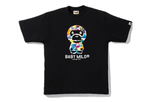 BAPE Multi Camo Baby Milo Tee Black