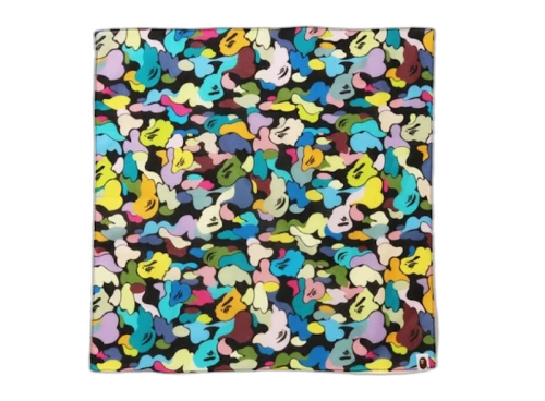 BAPE Multi Camo Bandana Black