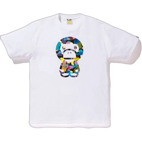 BAPE Multi Camo Big Baby Milo Tee (SS18) White