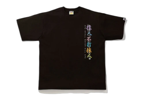 BAPE Multi Camo Kanji Relaxed Tee Brown