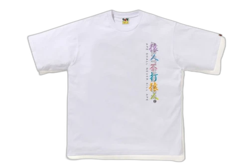 BAPE Multi Camo Kanji Relaxed Tee White
