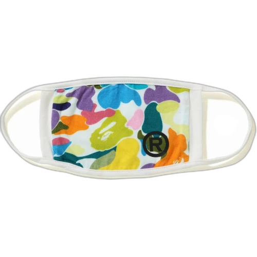 BAPE Multi Camo Mask White