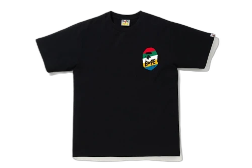BAPE Multi Color Sta Logo Tee Black