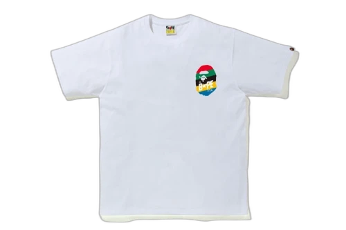 BAPE Multi Color Sta Logo Tee White