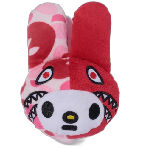 BAPE My Melody Shark Plush Doll Keychain Keychain (Kids) Red