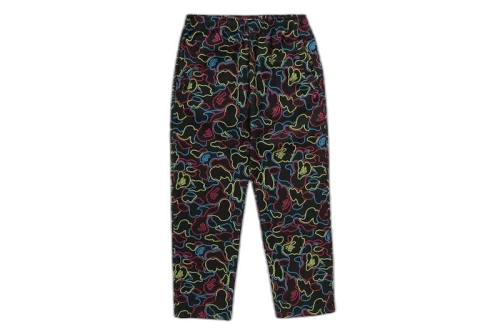 BAPE Neon Camo Relaxed Fit Track Pants Multi