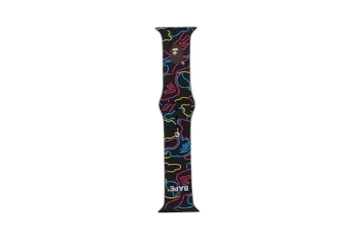 BAPE Neon Camo Watch Band Black