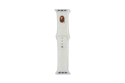 BAPE Neon Camo Watch Band White