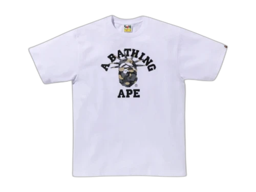 BAPE New York Madison Avenue 3rd Anniversary College Tee White