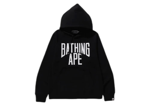 BAPE NYC Logo Pullover Hoodie Black