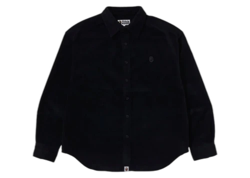 BAPE One Point Corduroy L/S Shirt Charcoal