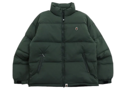 BAPE One Point Loose Fit Down Jacket Green