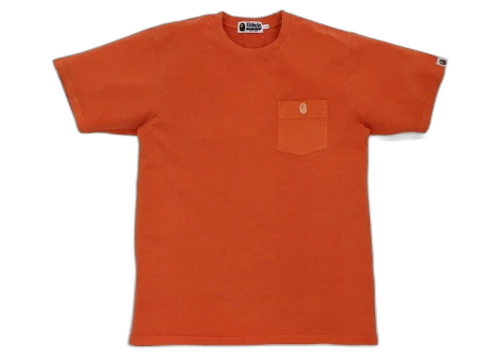 BAPE One Point Overdye Pocket Tee Orange