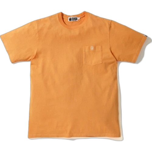 BAPE One Point Pocket Overdye Tee Orange