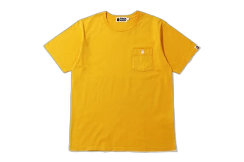 BAPE One Point Pocket Overdye Tee Yellow