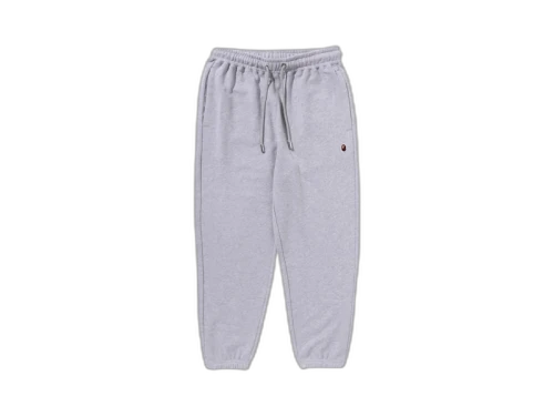 BAPE One Point Relaxed Fit Sweatpants Grey