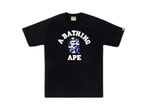 BAPE Online Exclusive College Bapec Tee Black