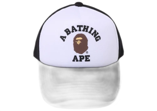 BAPE College Mesh Cap Black