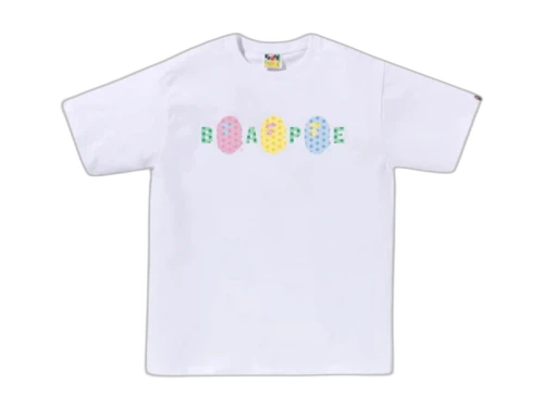 BAPE Pastel Logo Tee White