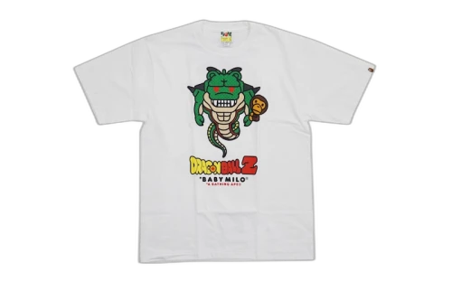BAPE Dragon Ball Z Peeping Milo Polunga Tee White