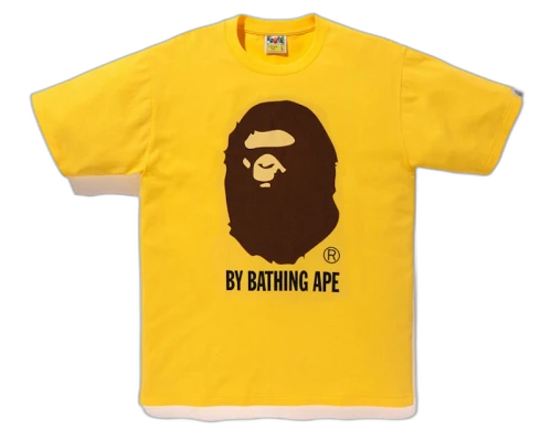 BAPE Pigment By Bathing Tee Yellow