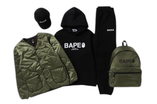 BAPE Premium Happy New Year Bag Olivedrab