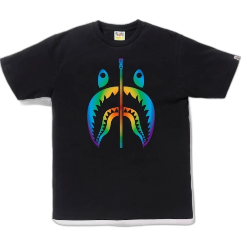 BAPE Rainbow Shark Tee Black