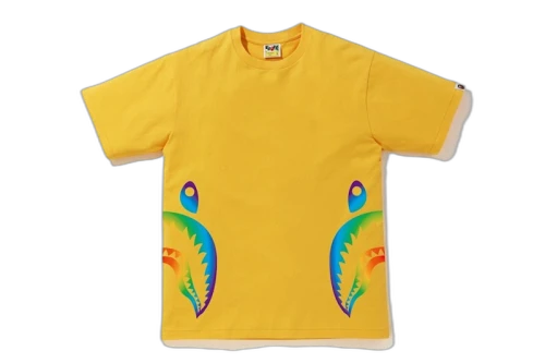 BAPE Rainbow Side Shark Tee Yellow