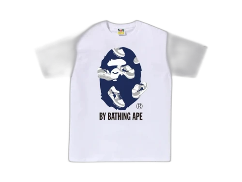 BAPE Random Sta By Bathing Ape Bapec Tee White