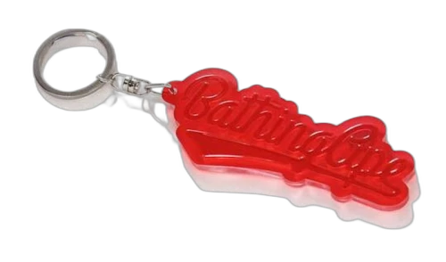 BAPE Reflective Keychain Red