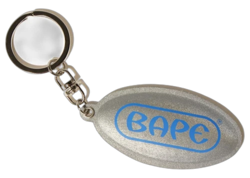 BAPE Reflective Keychain Silver