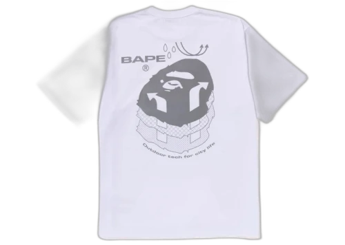 BAPE Reflective Print Tee White