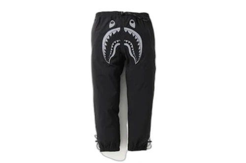 BAPE Reflective Shark 2Layer Pants Black