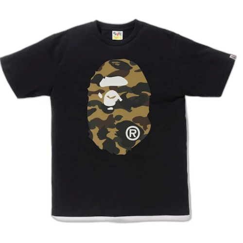 BAPE Reflector 1st Camo Big Ape Head Tee Black/Yellow