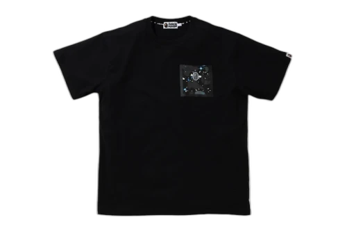 BAPE Relaxed Space Camo Pocket Tee Black