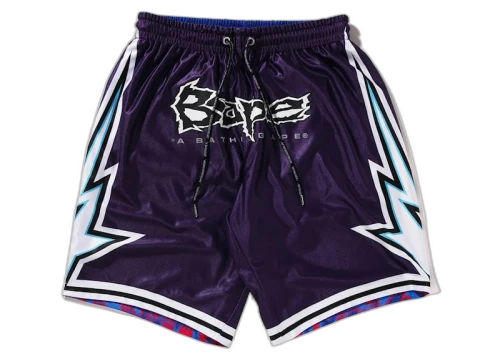 BAPE Reversible Basketball Shorts Purple