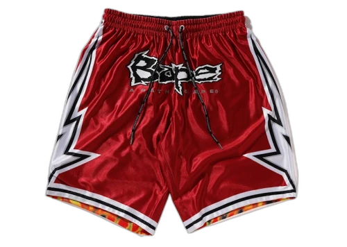 BAPE Reversible Basketball Shorts Red