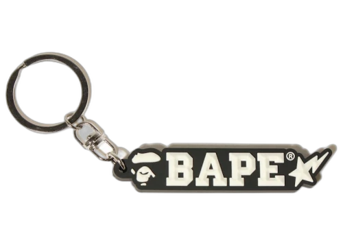 BAPE Rubber Keychain Black