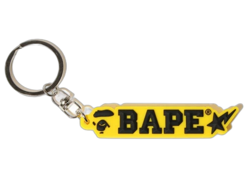BAPE Rubber Keychain Yellow