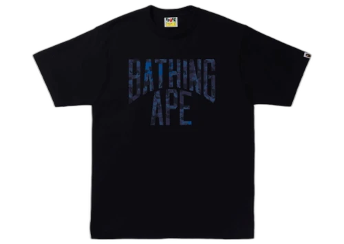 BAPE Sand Camo NYC Logo Tee Black/Navy