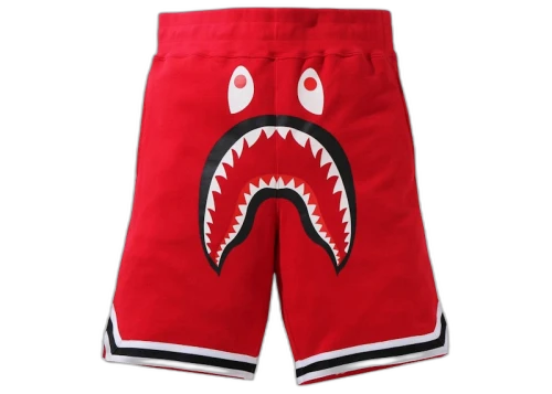 BAPE Shark Basketball Sweatshort Red