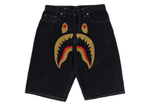 BAPE Shark Denim Shorts (SS24) Indigo
