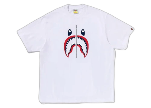 BAPE Shark France Tee White