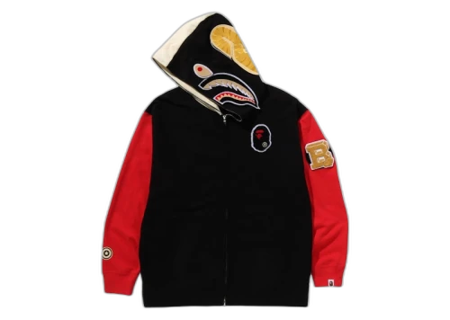 BAPE Shark Full Zip China Hoodie Black