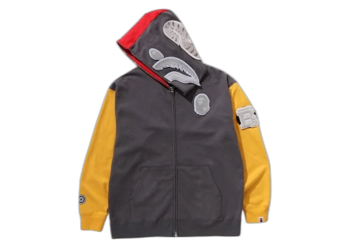 BAPE Shark Full Zip Malaysia Hoodie Grey