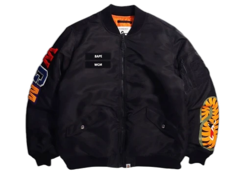 BAPE Shark Loose Fit MA-1 Jacket (FW21) Black