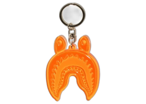 BAPE Shark Reflective Keychain Orange